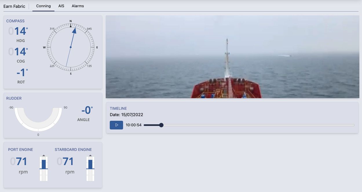 Screenshot of cloud app